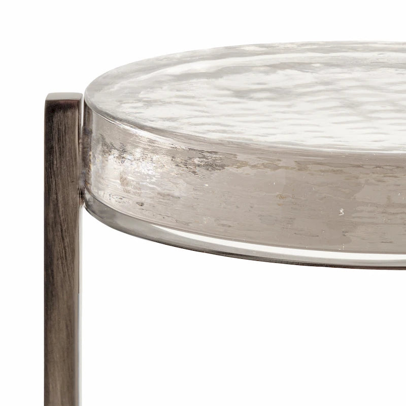 Kate and Laurel Aguilar Glam Drink Table - 9x9x23