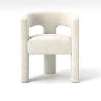 SEYNAR Modern Glam Velvet Upholstered Dining Chair, Open-Back Accent Chair