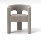 SEYNAR Modern Glam Velvet Upholstered Dining Chair, Open-Back Accent Chair