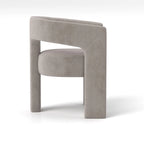 SEYNAR Modern Glam Velvet Upholstered Dining Chair, Open-Back Accent Chair