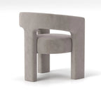 SEYNAR Modern Glam Velvet Upholstered Dining Chair, Open-Back Accent Chair