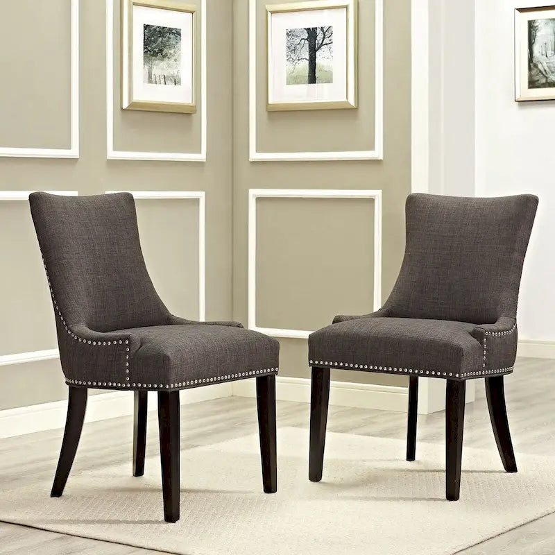 Porch & Den Helen Fabric Upholstered Dining Chair (Single Chair)