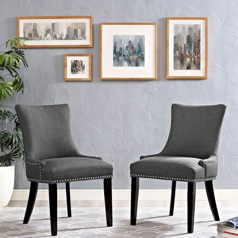 Porch & Den Helen Fabric Upholstered Dining Chair (Single Chair)