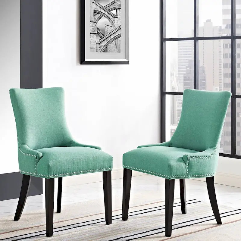 Porch & Den Helen Fabric Upholstered Dining Chair (Single Chair)