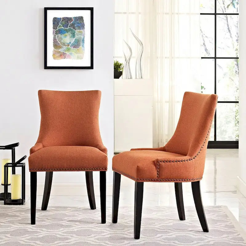 Porch & Den Helen Fabric Upholstered Dining Chair (Single Chair)