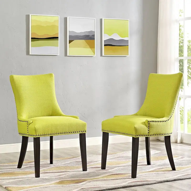 Porch & Den Helen Fabric Upholstered Dining Chair (Single Chair)