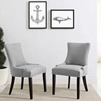 Porch & Den Helen Fabric Upholstered Dining Chair (Single Chair)
