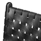 Poly and Bark Banda Teak & Leather Dining Chair - Solid Teak Wood Frame