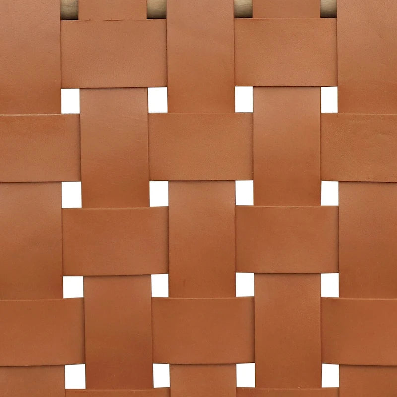 Poly and Bark Banda Teak & Leather Dining Chair - Solid Teak Wood Frame