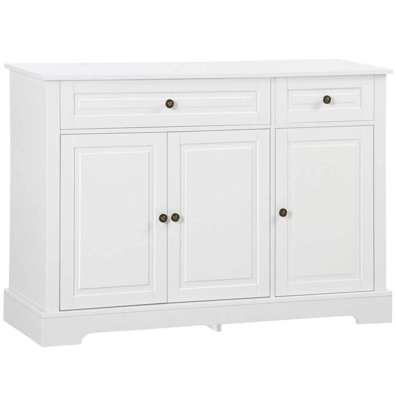 Sideboard Buffet Cabinet, Modern Kitchen Cabinet with 2 Drawers and Adjustable Shelves, Coffee Bar Cabinet