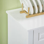 Sideboard Buffet Cabinet, Modern Kitchen Cabinet with 2 Drawers and Adjustable Shelves, Coffee Bar Cabinet