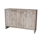 Accent Cabinet 3 Door Wooden Sideboard Buffet Server Cabinet