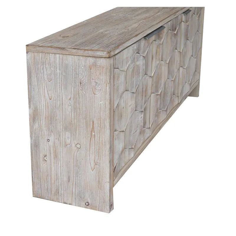 Accent Cabinet 3 Door Wooden Sideboard Buffet Server Cabinet