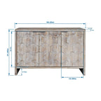 Accent Cabinet 3 Door Wooden Sideboard Buffet Server Cabinet