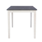 Mckee White Acacia Wood Counter Height Dining Table