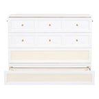 Nestfair Full Size Murphy Bed with Large Drawers