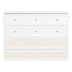 Nestfair Full Size Murphy Bed with Large Drawers