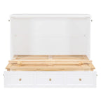 Nestfair Full Size Murphy Bed with Large Drawers