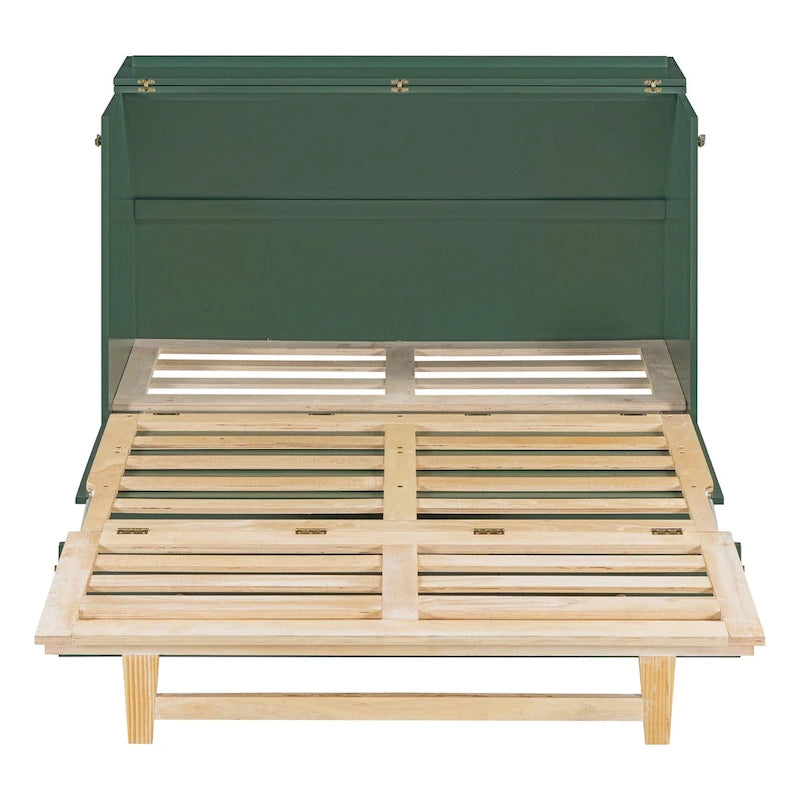 Nestfair Full Size Murphy Bed with Large Drawers