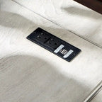 Lemper Farmhouse Antique White Wood Lift-Top Corner Desk with USB Port by Furniture of America