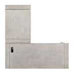 Lemper Farmhouse Antique White Wood Lift-Top Corner Desk with USB Port by Furniture of America