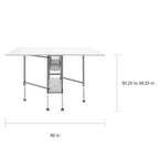 Sew Ready Adjustable Height Hobby and Craft Table with Drawers