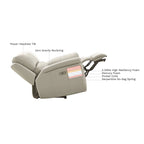 Hydeline Erindale Zero Gravity Power Recline and Headrest Top Grain Leather Sofa