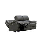 Hydeline Erindale Zero Gravity Power Recline and Headrest Top Grain Leather Sofa