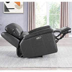 Hydeline Erindale Zero Gravity Power Recline and Headrest Top Grain Leather Sofa