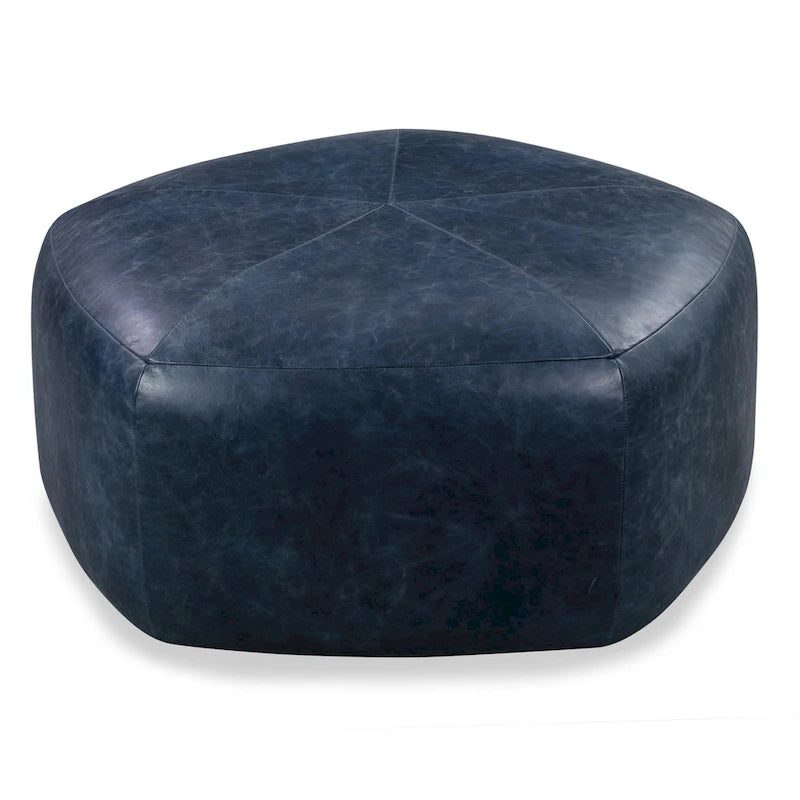 Poly & Bark Porto Ottoman - Full Grain Genuine Italian Leather