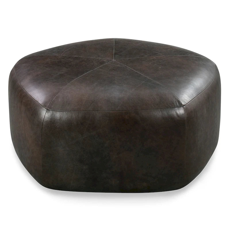 Poly & Bark Porto Ottoman - Full Grain Genuine Italian Leather