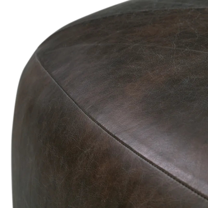 Poly & Bark Porto Ottoman - Full Grain Genuine Italian Leather