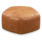 Poly & Bark Porto Ottoman - Full Grain Genuine Italian Leather