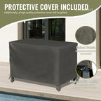 Outdoor Kitchen Island with Storage,Freestanding Outdoor Prep Table Grill Storage Cabinet