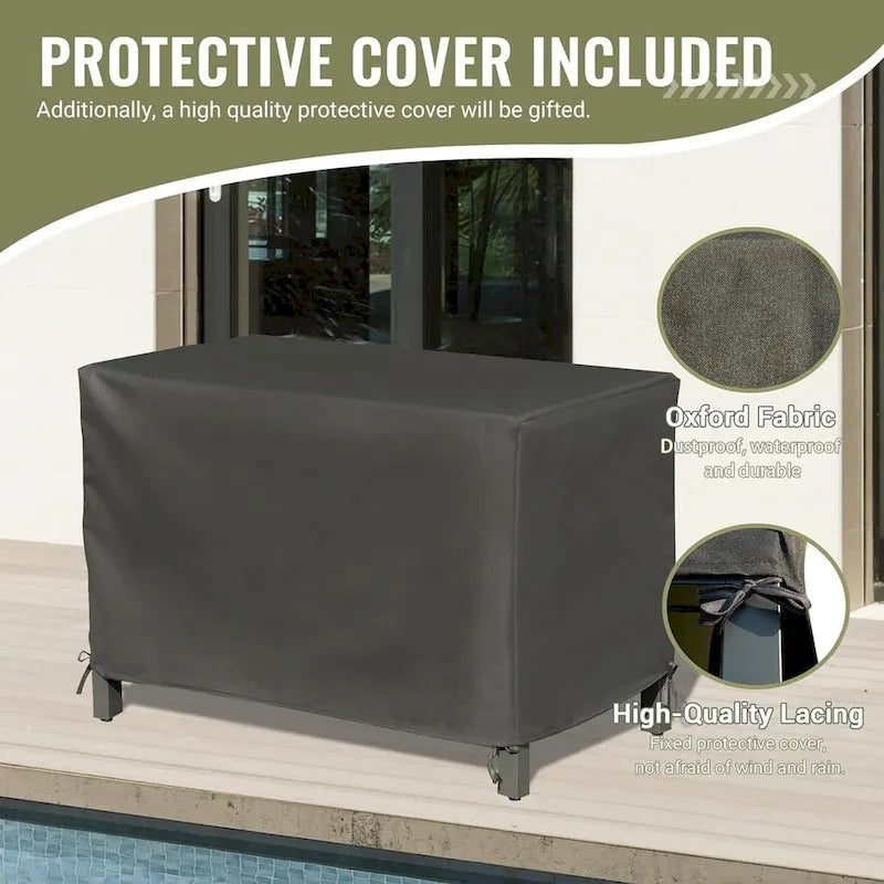 Outdoor Kitchen Island with Storage,Freestanding Outdoor Prep Table Grill Storage Cabinet