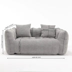 Comfortable square recliner sofa
