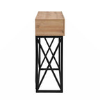43.31 Luxury Wood Sofa Table, Industrial Console Table for Entryway, Hallway Tables with Two Drawers for Living Room