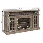Modern Entertainment Console with 23 Fireplace Inset