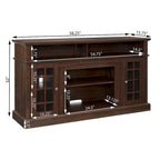 Modern Entertainment Console with 23 Fireplace Inset