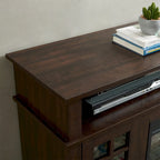Modern Entertainment Console with 23 Fireplace Inset