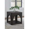 Signature Design by Ashley Yellink Black End Table - 24.13 W x 24.13 D x 22 H