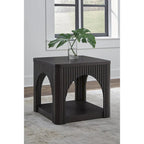 Signature Design by Ashley Yellink Black End Table - 24.13 W x 24.13 D x 22 H
