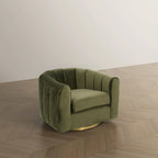 Cardiff Mid Century Modern Comfy Swivel Accent Chair