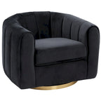 Cardiff Mid Century Modern Comfy Swivel Accent Chair