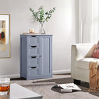 Wooden Bathroom Floor Cabinet - 13D x 22W x 32H