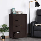 Wooden Bathroom Floor Cabinet - 13D x 22W x 32H