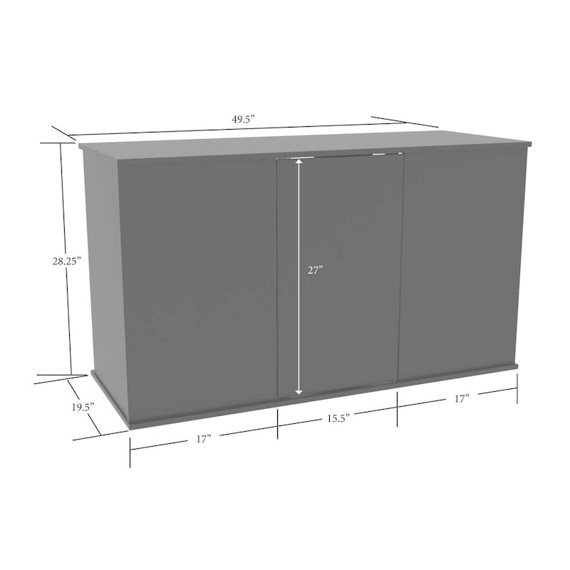Aquatic Fundamentals 75/90 Gallon Serene Cherry Aquarium Stand with Enclosed Storage
