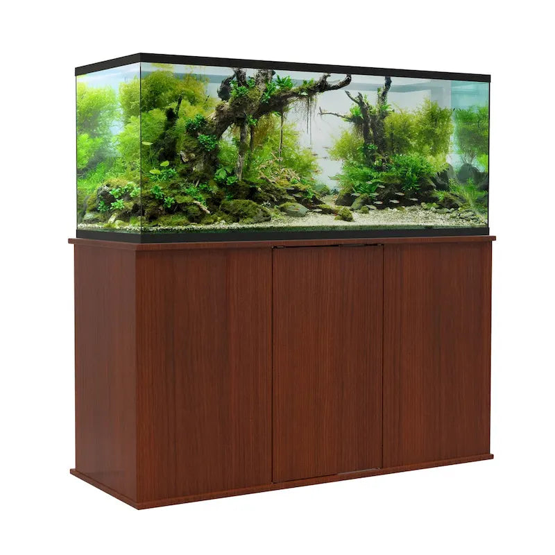 Aquatic Fundamentals 75/90 Gallon Serene Cherry Aquarium Stand with Enclosed Storage