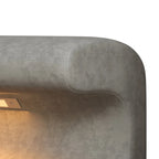Entryway Bench Leather Upholstered Ottoman with LED sensor light for living room, bedroom, end of bed