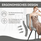 Leather Dining Chair with Metal Legs Set of 2